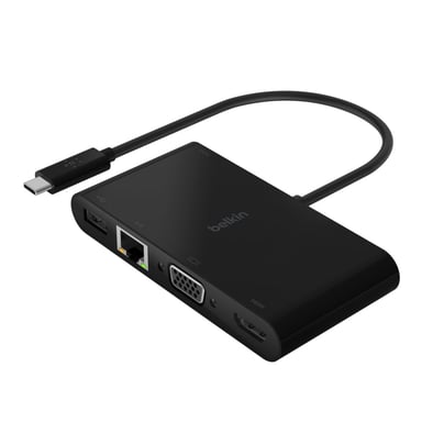 Belkin AVC004BTBK Estación de acoplamiento USB 3.2 Gen 1 (3.1 Gen 1) Tipo-C Negra