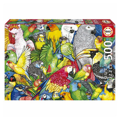 Puzzle Loro Colorido - 500 piezas - Educa Borras para los amantes de la Naturaleza