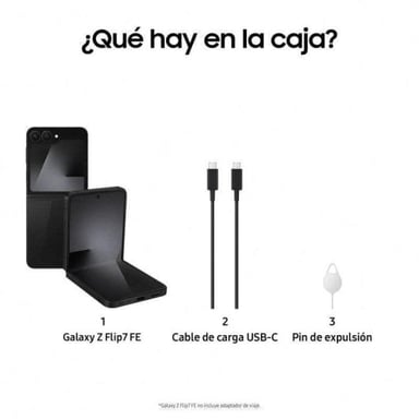 Galaxy Z Flip7 FE (5G) 256 GB, Negro