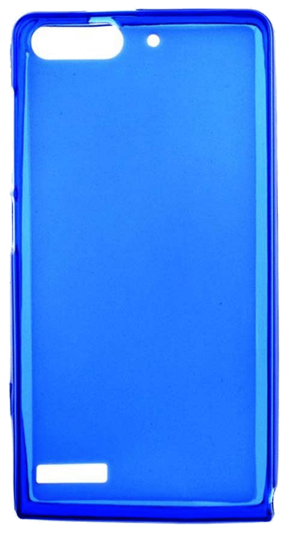 Coque silicone unie compatible Givré Bleu Huawei Ascend G6