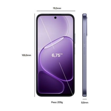 OPPO A6x 5G 6GB 256GB 6.75'' Black Purple