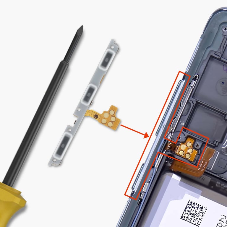 Samsung Nappe Bouton Power et Volume Original pour Galaxy S20 FE Pièce de Réparation - vue 4
