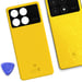 Cache batterie pour Xiaomi Poco X6 Pro Original Service Pack Jaune