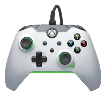 PDP Manette filaire: Blanc fluoPour Xbox Series X|S, Xbox One et Windows 10/11
