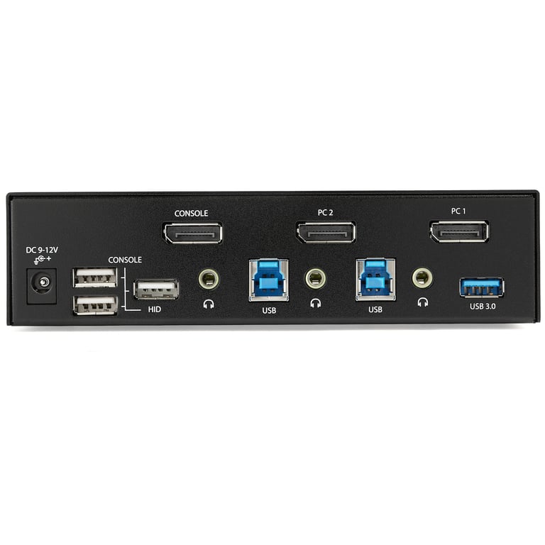 StarTech.com Switch KVM DisplayPort à 2 Ports 4K60Hz Écran Unique Switch KVM USB UHD DP 1.2 à 2 Ports avec Hub USB 3.0 Intégré et Audio Dell HP Apple Lenovo Conforme TAA Neuf - vue 4