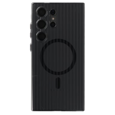 Accezz Coque arrière Lite avec MagSafe | Fluted | pour Samsung Galaxy S24 Ultra - Glossy Black