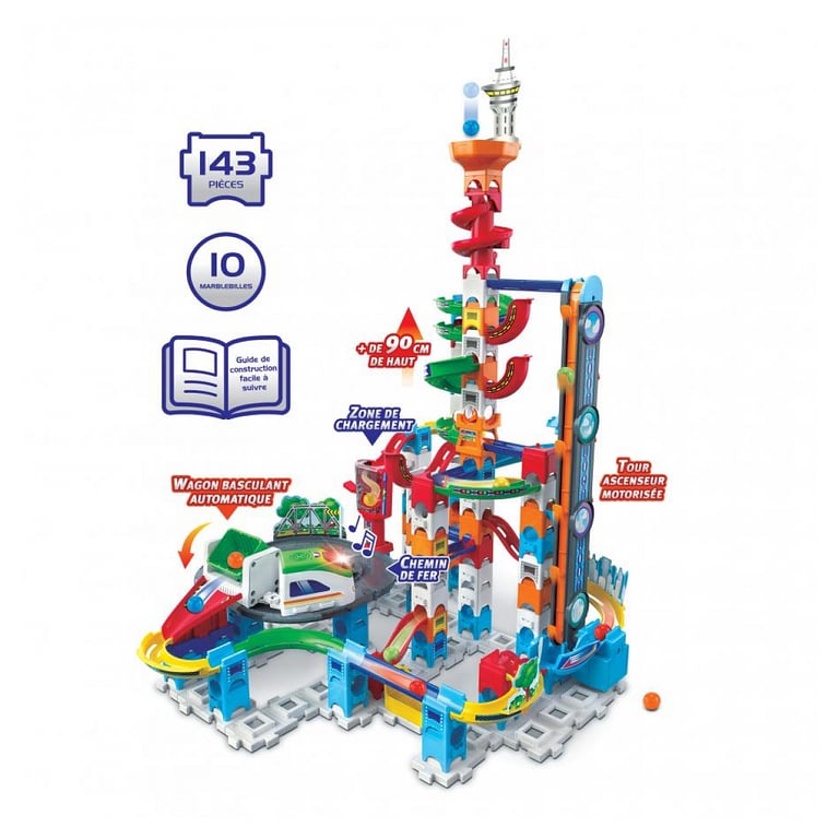 Ensemble de jeu Marble Rush - Super Sky Tower XL300E pour enfants - Neuf