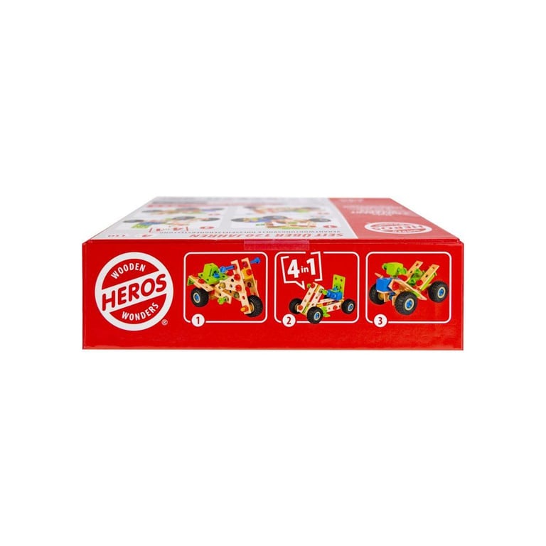 HEROS Constructor Quad à construire En bois 100 % certifié FSC® 110 pièces Dès - vue 3