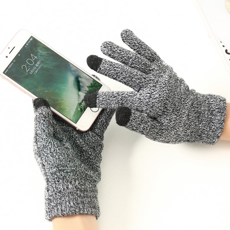 Gants Homme tactiles pour Smartphone Taille M 3 doigts Hiver - Shot Case