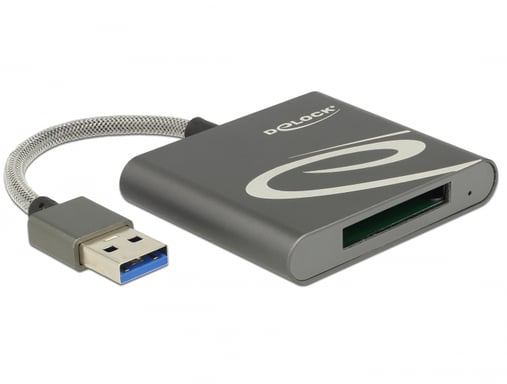 DeLOCK 91583 Lettore di schede di memoria USB 3.2 Gen 1 (3.1 Gen 1) Grigio