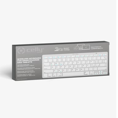 Celly SWKEYBOARDBT teclado Universal QWERTY Blanco