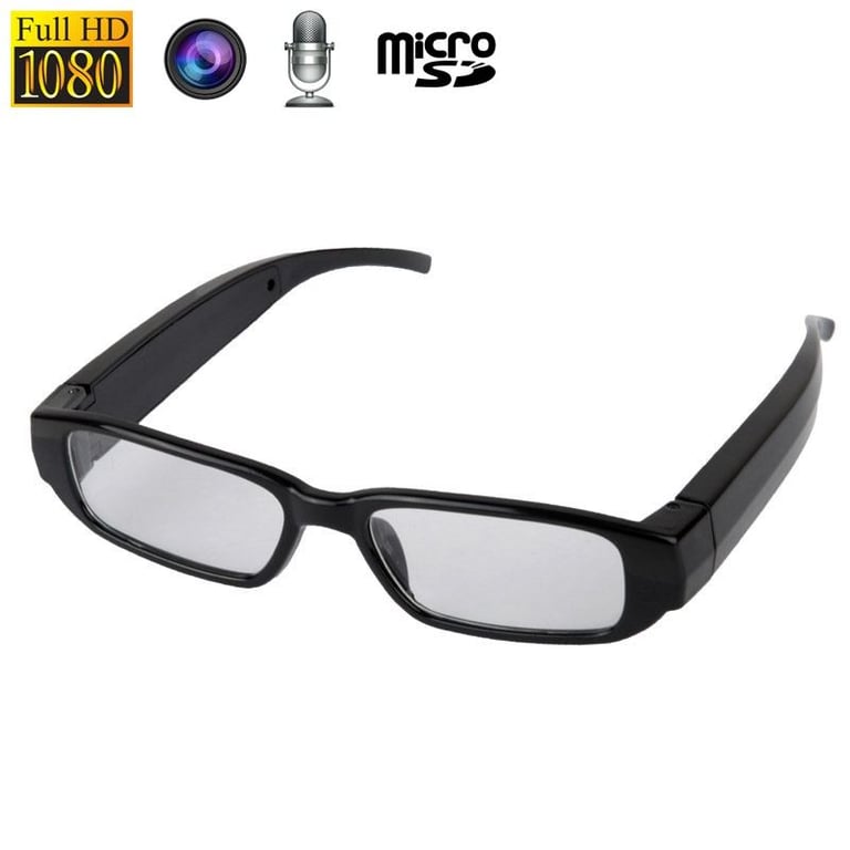 Lunettes Caméra Espion Photo Vidéo Microphone 5 Mp Micro SD Full HD 1080P Noire YONIS