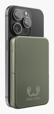 Fresh 'n Rebel 2pbm5000dg batería externa Polímero de litio 5000 mAh Cargador inalámbrico Verde