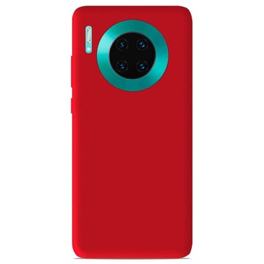 Coque silicone unie Mat Rouge compatible Huawei Mate 30