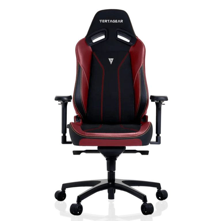 Chaise gaming Vertagear SL5800 HyGenNX Burgundy – Ergonomie avancée soutien lombaire ContourMax™ assise ventilée VertaAir™ tissu nanotechnologie café Neuf