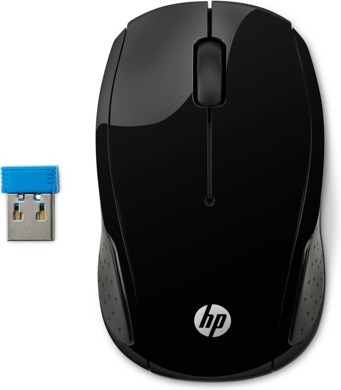 HP 200 BLACK WIRELESS MOUSE - Neuf