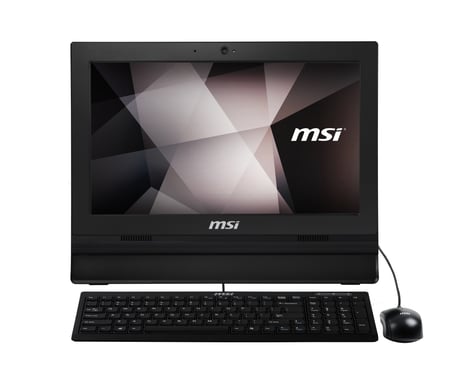 MSI Pro 16T 10M-241XEU Intel® Celeron® 5205U 39,6 cm (15.6'') 1366 x 768 pixels Écran tactile PC All-in-One 4 Go DDR4-SDRAM 256 Go SSD Wi-Fi 5 (802.11ac) Noir