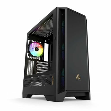 Boîtier ATX Semi-Tower Forgeon Mithril Noir