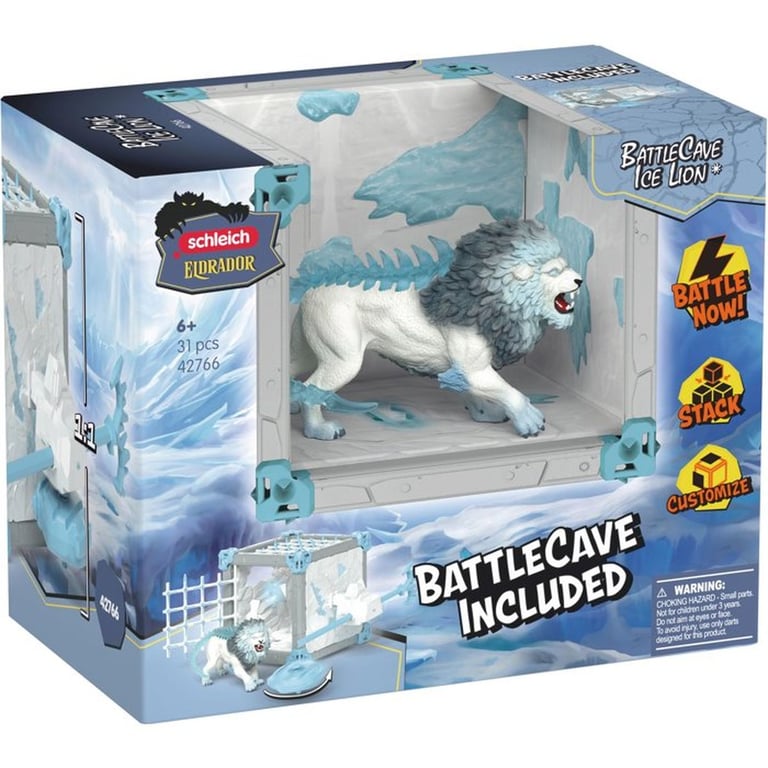 Figurine BattleCave Lion de Glace Schleich 42766 Eldrador Creatures - vue 4