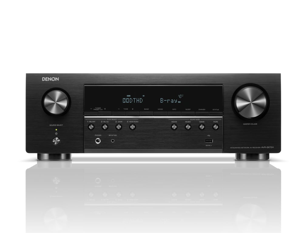 Denon AVR-S670H 75 W 5.2 canaux Surround Noir - Neuf