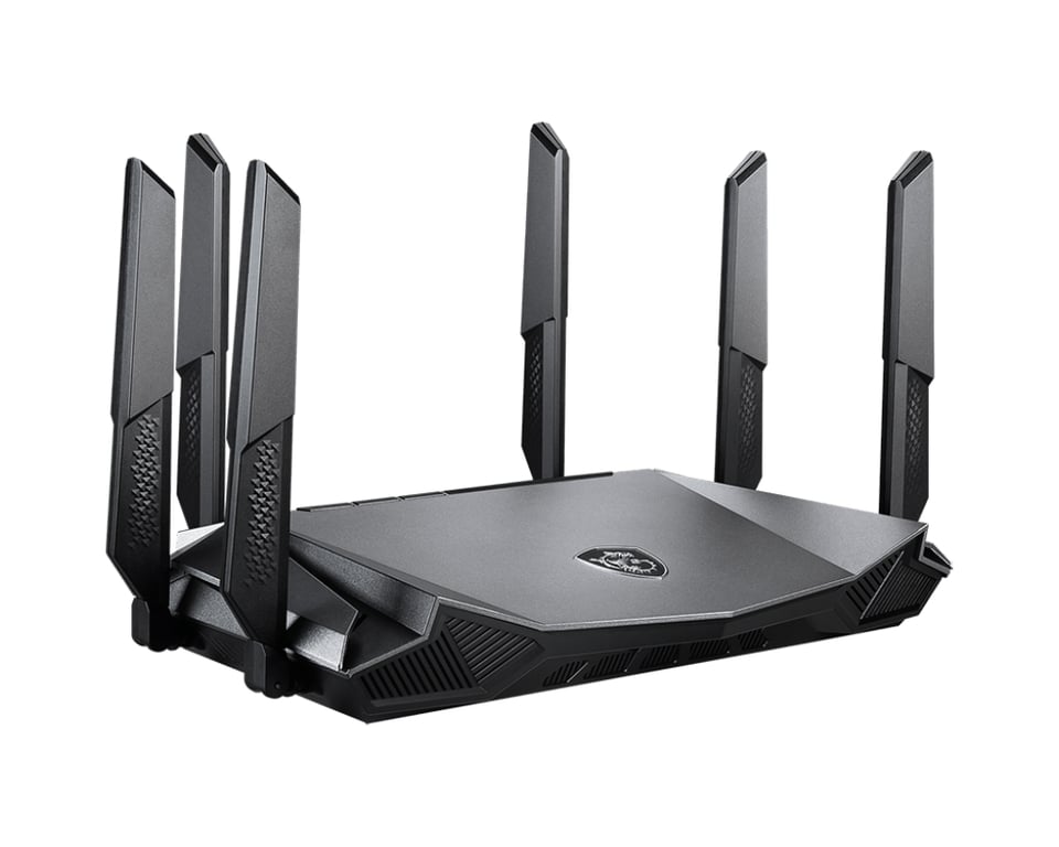 MSI RadiX AX6600 WiFi 6 Tri Band Router Gaming - vue 4