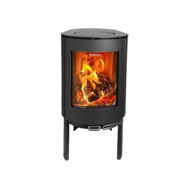 Poêle à bois sur pied Aduro Aduro 23 3-9 kW vitre incurvée vitres latérales Noir mat - Neuf