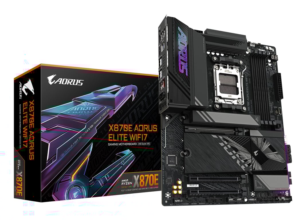 Gigabyte X870E AORUS ELITE WIFI7 - vue 2