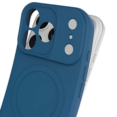 Coque pour iPhone 17 Pro MagSafe en TPU Souple Série KickCase Bleu