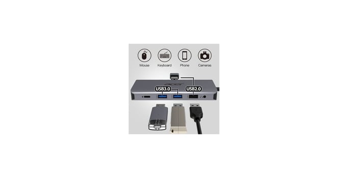 ADAPTADOR TIPO-C 12 EN 1