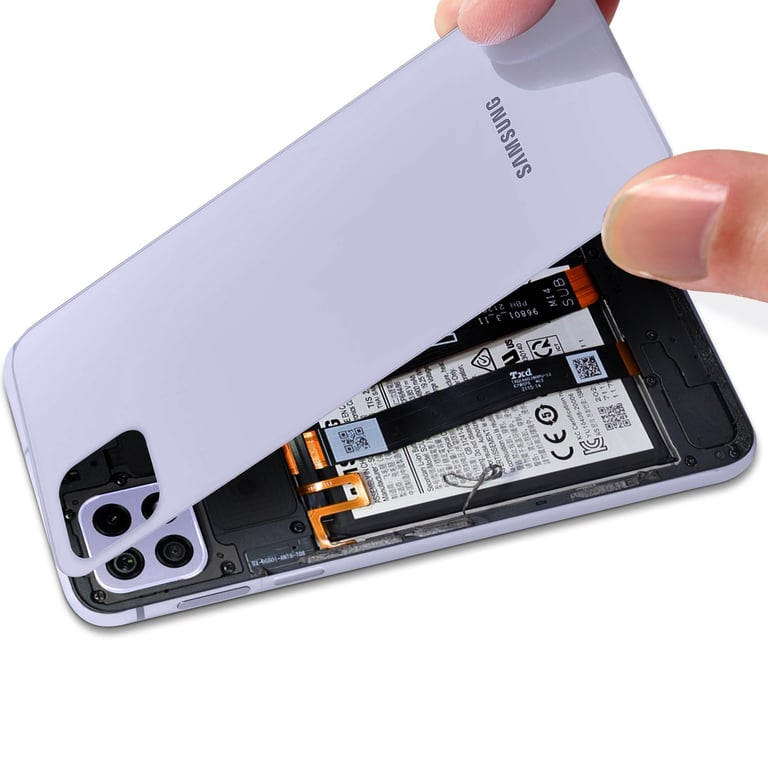 Cache Batterie Samsung Galaxy A22 5G Originale Samsung lavande Neuf - vue 3