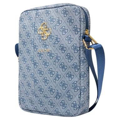 Guess Bolso de hombro de 8'' Modelo 4G Azul
