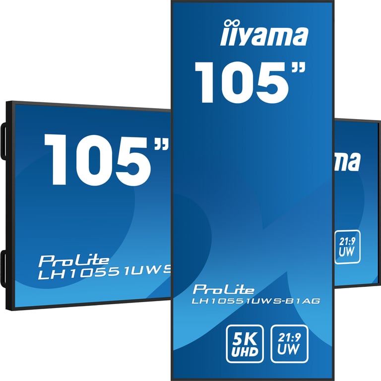 iiyama ProLite LH10551UWS B1AG Classe de diagonale 105 104.7 visualisable écran LCD rétro éclairé par LED signalisation numérique 5K UHD 5120 x 2160