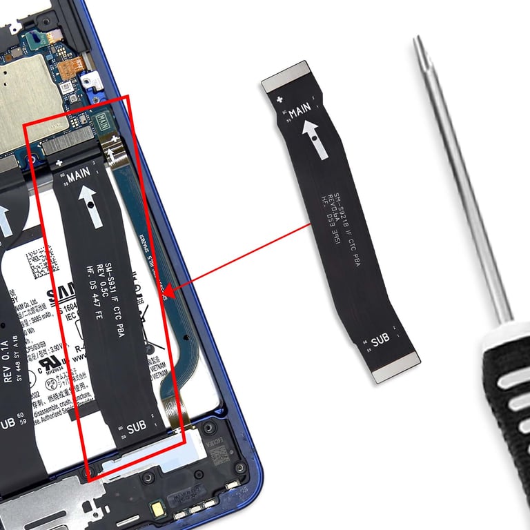 Samsung Nappe Principale Original pour Galaxy S25 Liaison Carte Mère - vue 4