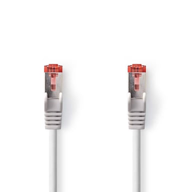 Cable de red Cat 6 S-FTP | RJ45 Macho - RJ45 Macho | 1,0 m | Gris ALPEXE-1117