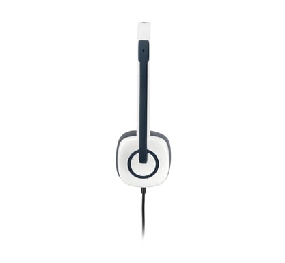 Logitech H150 Cuffia cablata ad archetto per ufficio/centro chiamate Bianco