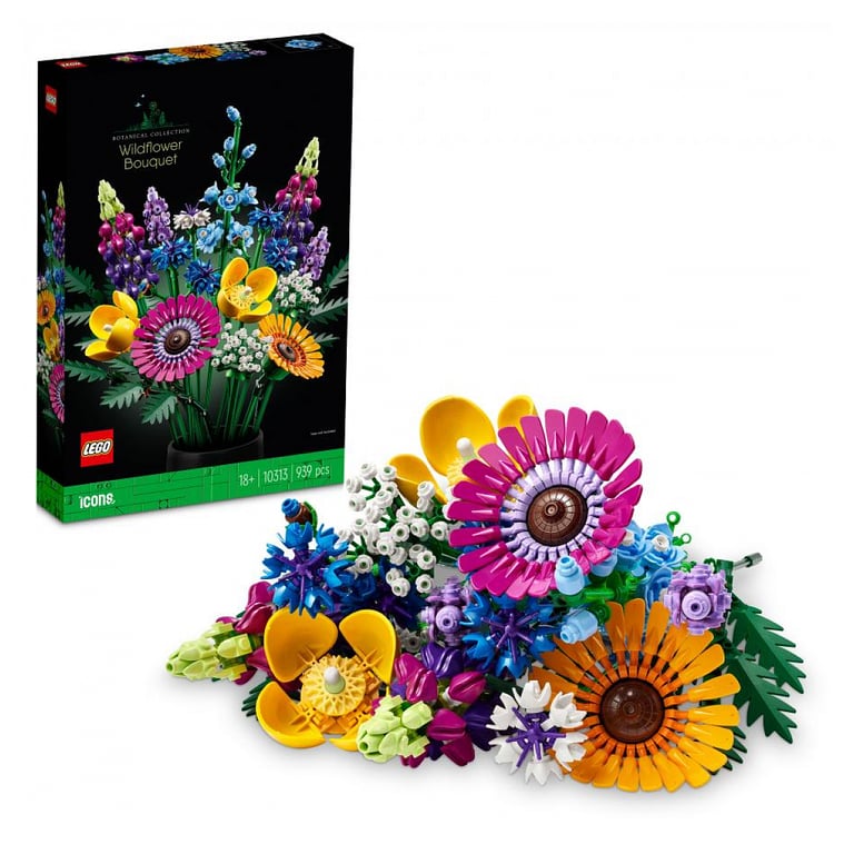 Set LEGO Icons Ramo de Flores Silvestres - Créez votre bouquet personnalisé - Neuf