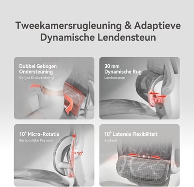 Sedia da ufficio ergonomica SIHOO M59AS - Braccioli regolabili 3D - Supporto lombare - Rete di alta qualità - Certificata BIFMA/SGS