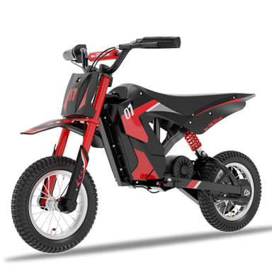Moto Électrique pour Enfants âge de 3-12 ans - RCB - Trois modes de vitesse - Batterie36V/4AH Rouge