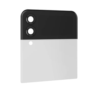 Finestra posteriore superiore originale per Samsung Z Flip 4 con schermo esterno Bianco