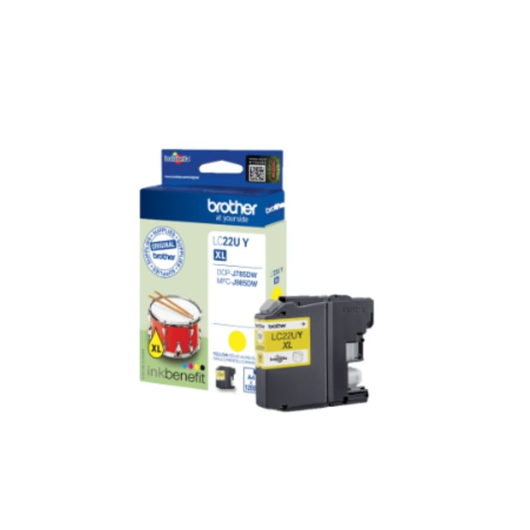 Brother LC22UY Jaune - vue 9