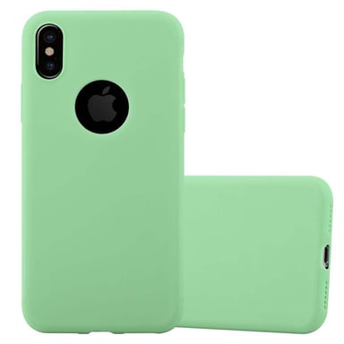 Coque pour Apple iPhone XS MAX en CANDY VERT PASTEL Housse de protection Étui en silicone TPU flexible