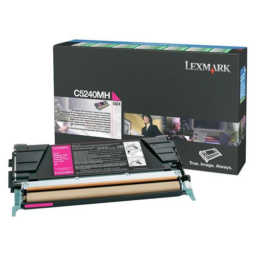 Lexmark À rendement élevé original cartouche de toner LCCP LRP pour Lexmark C524 C524dn C524dtn C524n C524tn C532dn C532n C534dn C534dtn C534n - vue 2