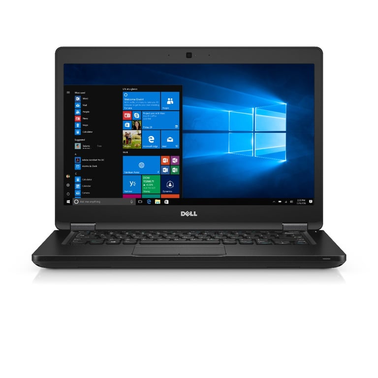 DELL Latitude 5480 Intel® Core™ i5 i5-7300U Ordinateur portable 35,6 cm (14 ) HD 8 Go DDR4-SDRAM 256 Go SSD Wi-Fi 5 (802.11ac) Windows 10 Pro Noir - Bon état