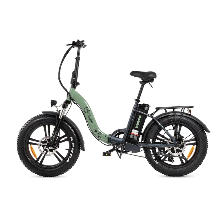 Youin Vélo électrique pliant Porto avec moteur 250W et batterie Samsung 36V 10Ah, roues larges 20"
