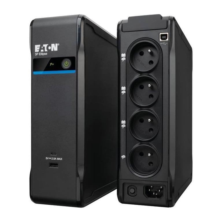 Eaton 3P Ellipse 900 USB FR Onduleur CA 220 240 V 540 Watt 900 VA USB connecteurs de sortie : 4 - vue 6