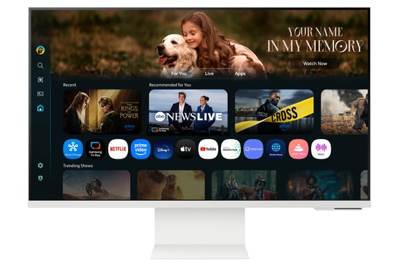 Smart Monitor Samsung M8 M80F S32FM801UU 32'- 4K- Multimedia- Regulable en altura- Smart TV- Webcam- Blanco