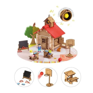 La scuola del villaggio - Set di costruzioni - JEUJURA - 125 pezzi