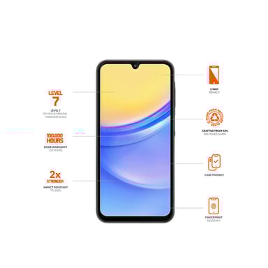 EIGER Mountain Glass - Verre Trempe Premium 2.5d Privacy pour Samsung Galaxy A16 4g / 5g