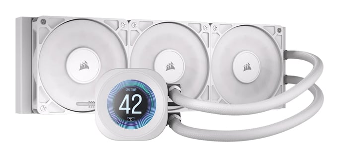 Corsair Nautilus 360 RS Procesador Sistema de refrigeración líquida todo en uno 12 cm Blanco