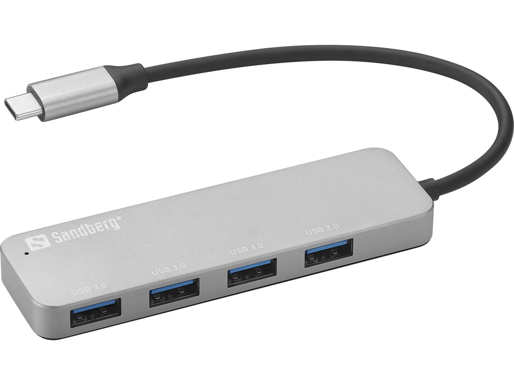 Sandberg USB C to 4 x USB 3.0 Hub SAVER Neuf